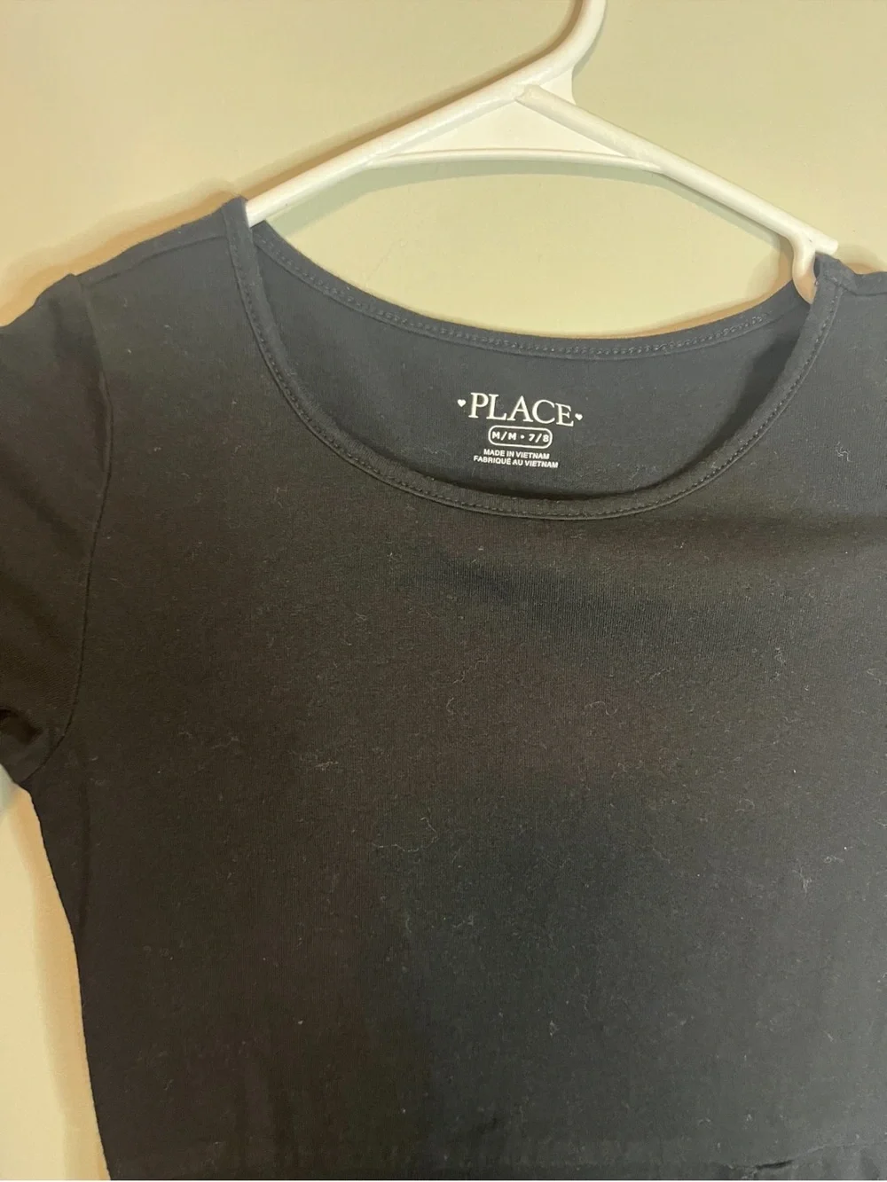 The Children's Place Black Long Sleeve Skater Dress m 7/8